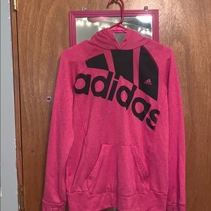 Pink adidas hoodie